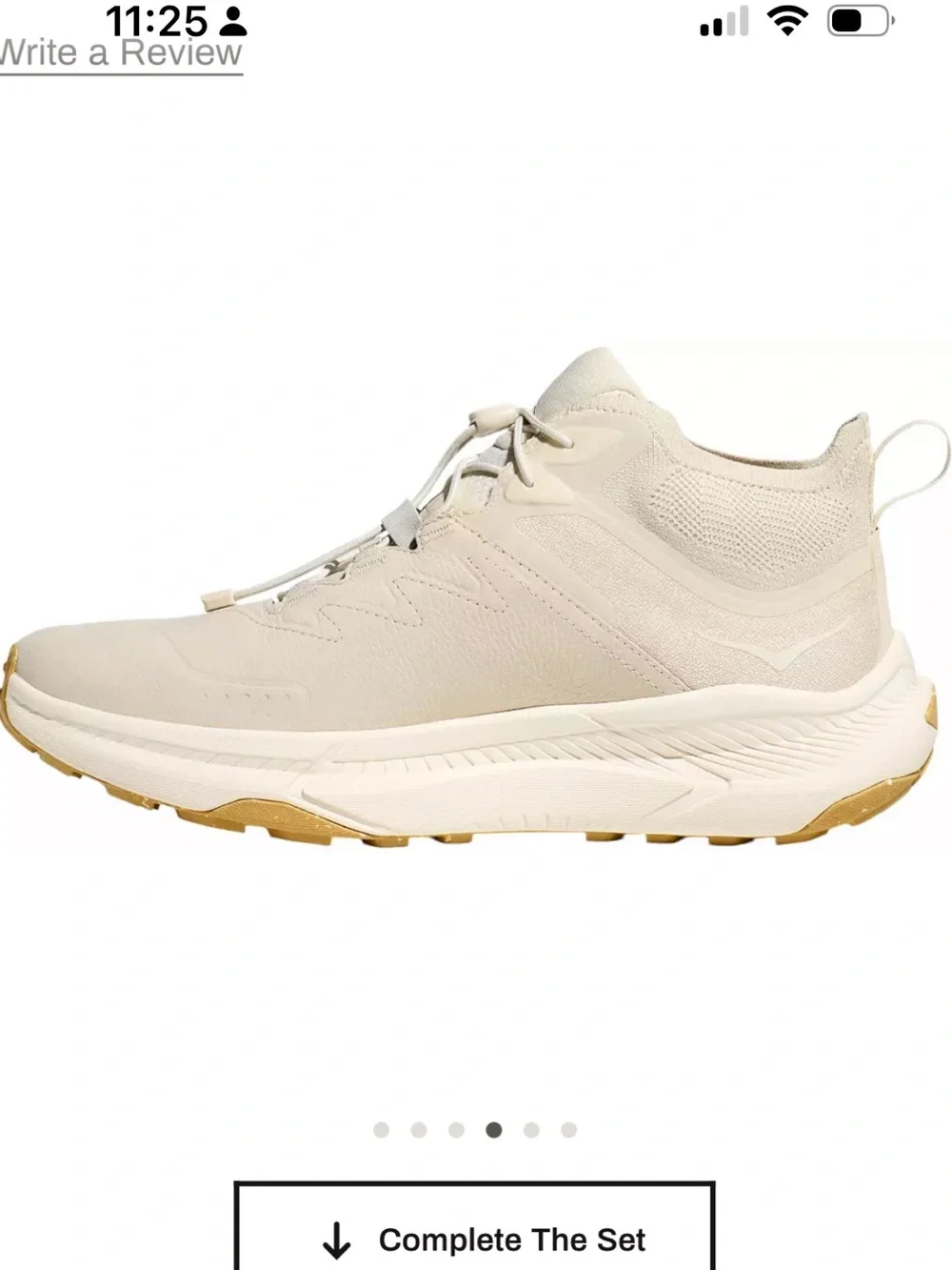Hoka Transport Oat Milk/Alabaster Trail Runner with Honey Outsole GORE TEX NWOT